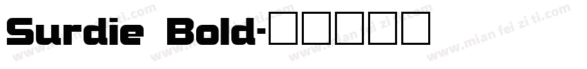 Surdie Bold字体转换